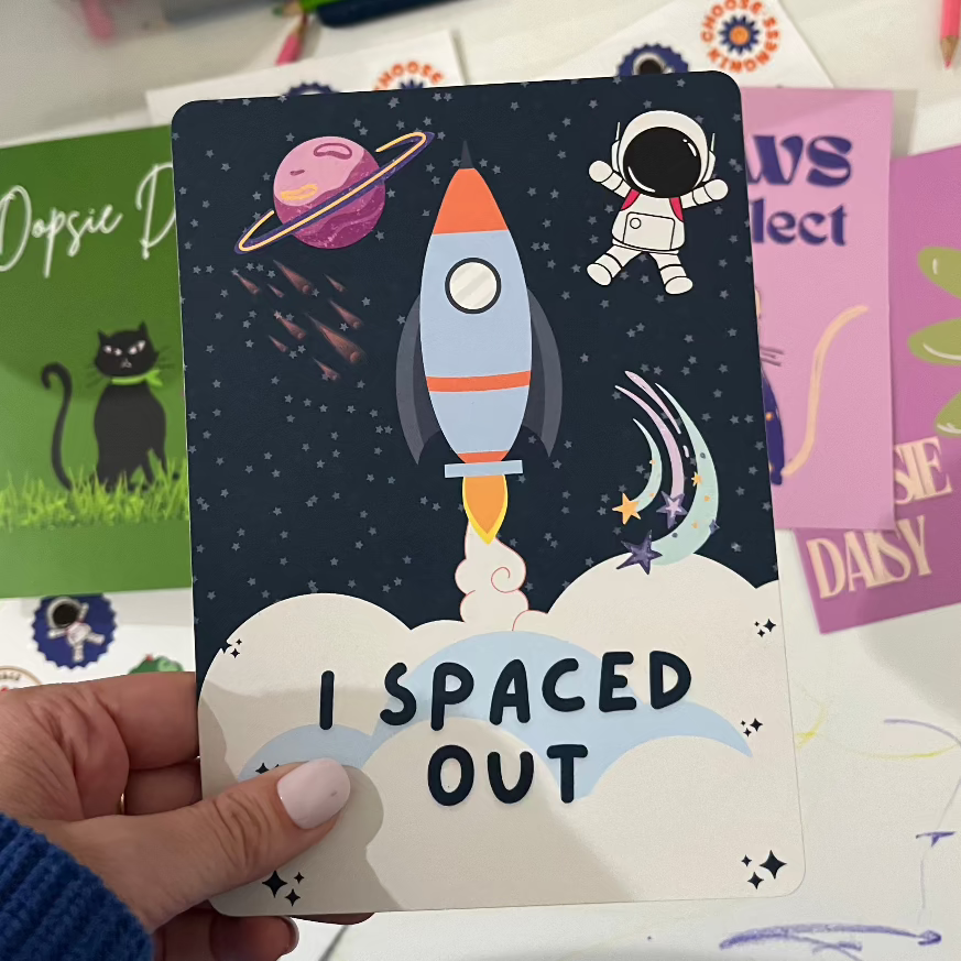 Rocket Regrets | Fun Sorry Cards for Young Kids