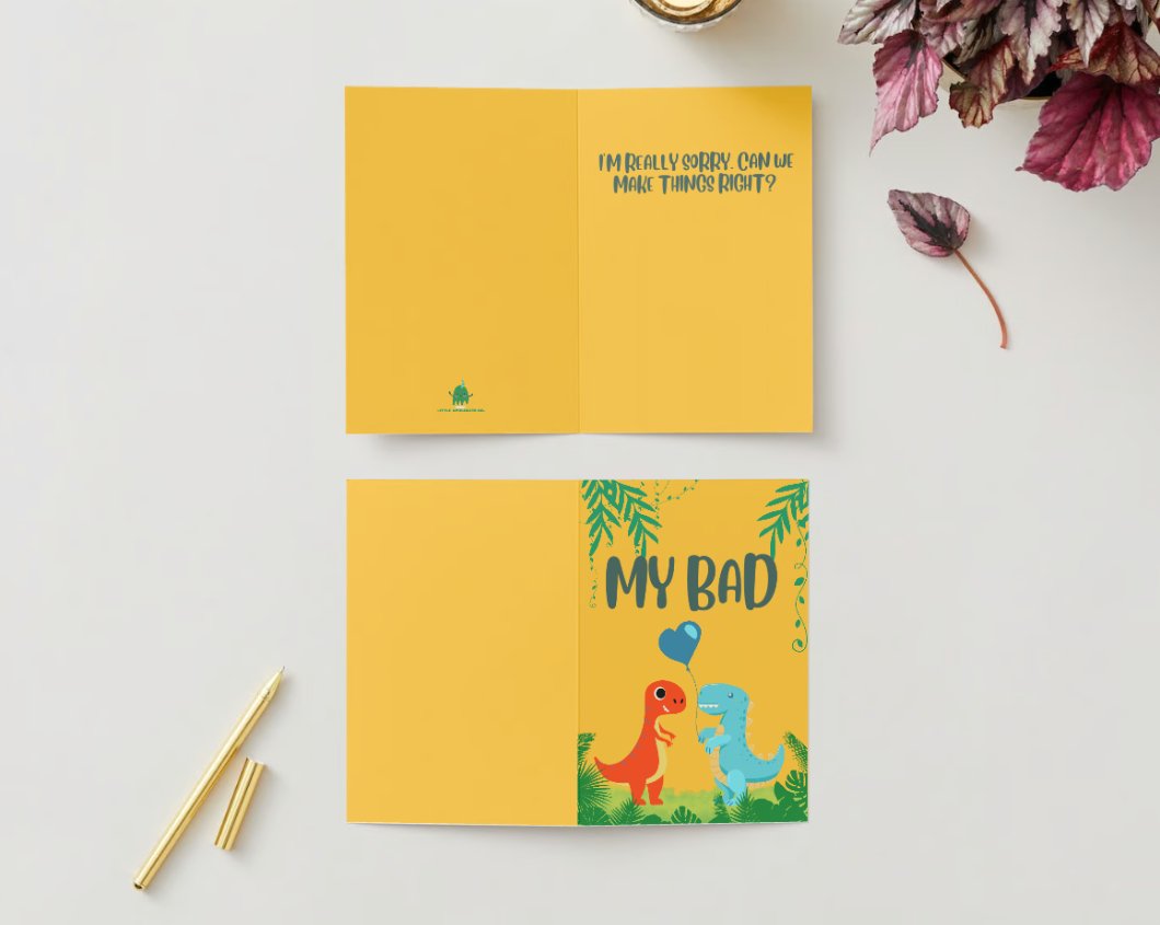 Roaring Regret | Best I’m Sorry Cards for Preschoolers - Little Apologies Co.